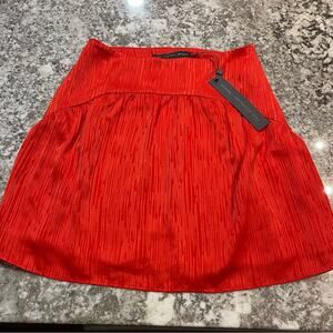 House of Harlow 1960 × Revolve Nanda Red Short Mini Skirt XS NWT